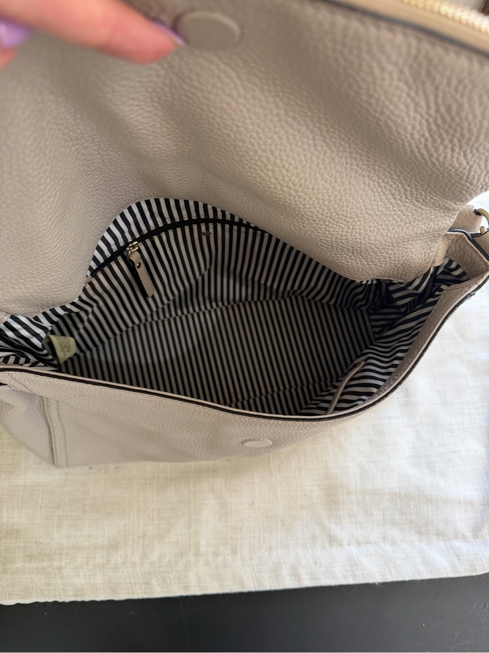 kate spade NY Cobble Hill Minka Taupe Pebbled Leather Shoulder Bag - Picture 11 of 13